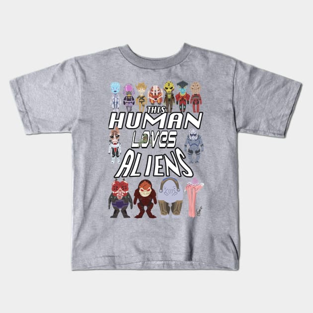 Mass Effect Kids T-Shirt by VegaNya